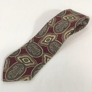 Tiptop Burgundy Silk Tie  (wider)